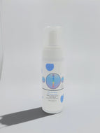 Bee Vee Clean Harmony Foaming Wash bottle with a pump dispenser. pH-balanced, plant-based, paraben and sulfate-free feminine wash.