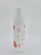 Load image into Gallery viewer, Bee Vee Clean Golden Glow Wash foaming cleanser with turmeric and honey, in a white pump bottle.
